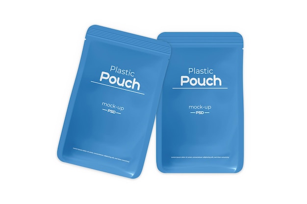 PSD 3d plastic pouch mockup