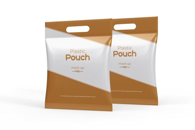 PSD 3d plastic pouch mockup