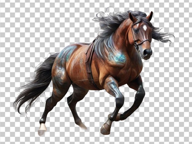 PSD 3d png horse background