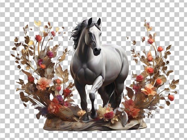 PSD 3d png horse background