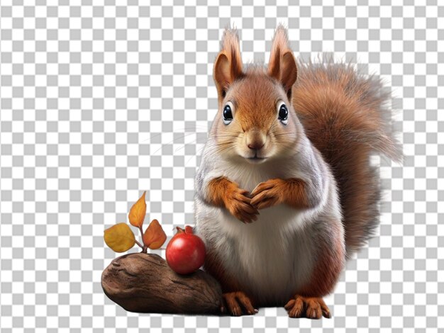 PSD 3d png squirrel background