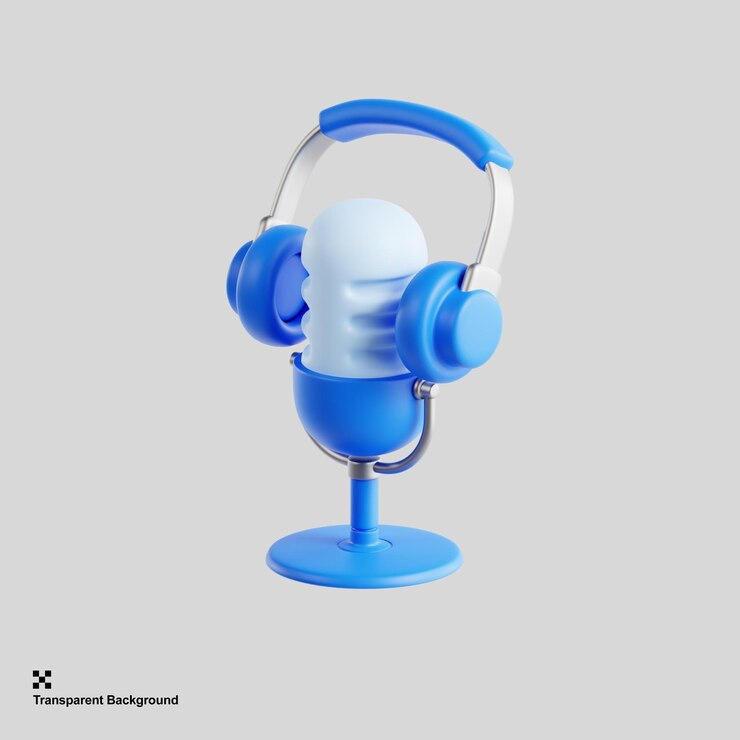 PSD 3d podcast icon