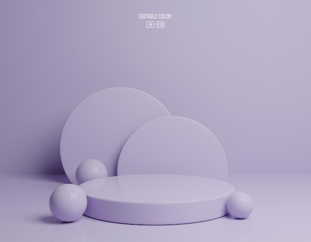 3d podium abstract violet composition product presentation 3d render 3d illustration