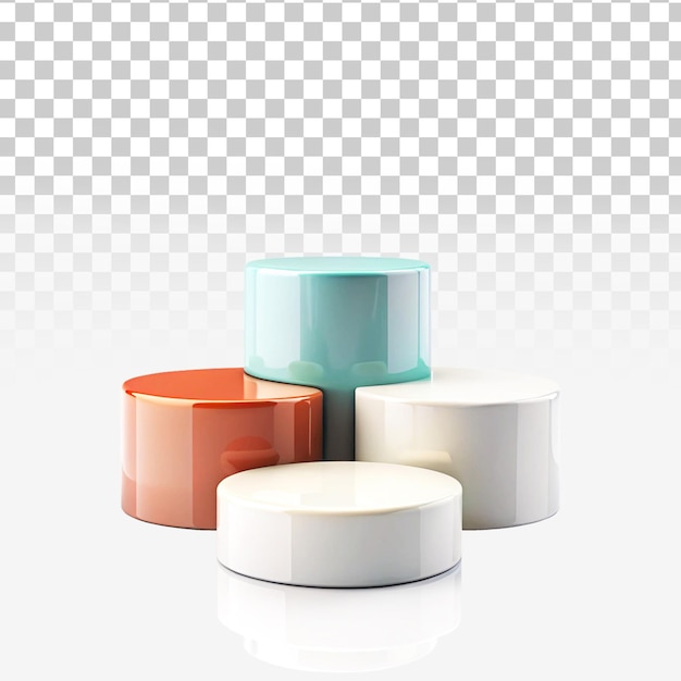 3d podium png izolowane na przezroczystym tle