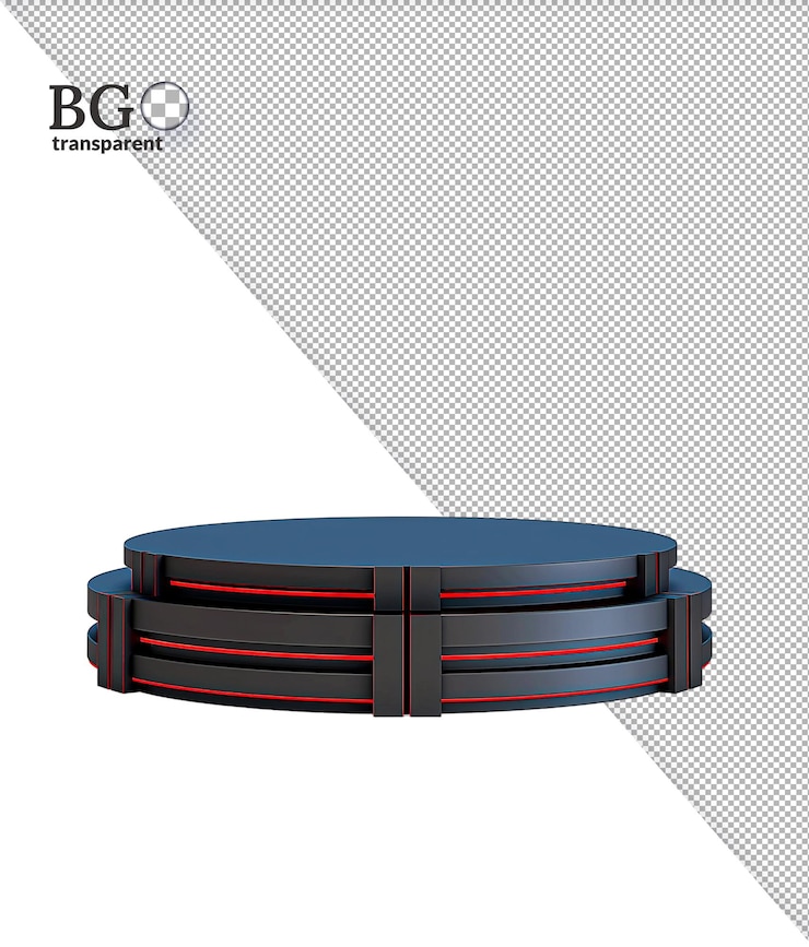 PSD 3d podium png transparent