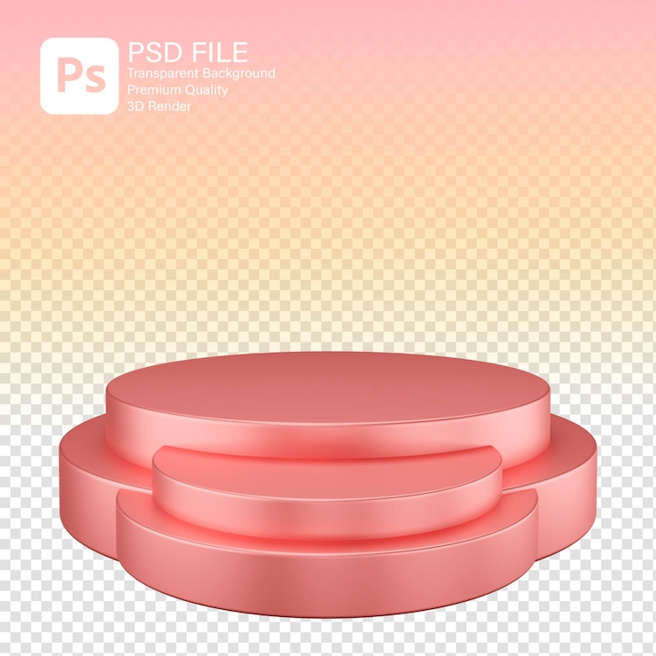 PSD 3d-подиум для демонстрации продуктов