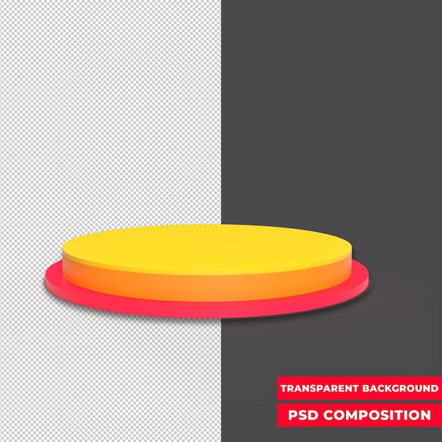 3d podium przezroczyste tło