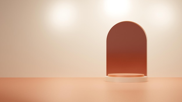 3D podium render