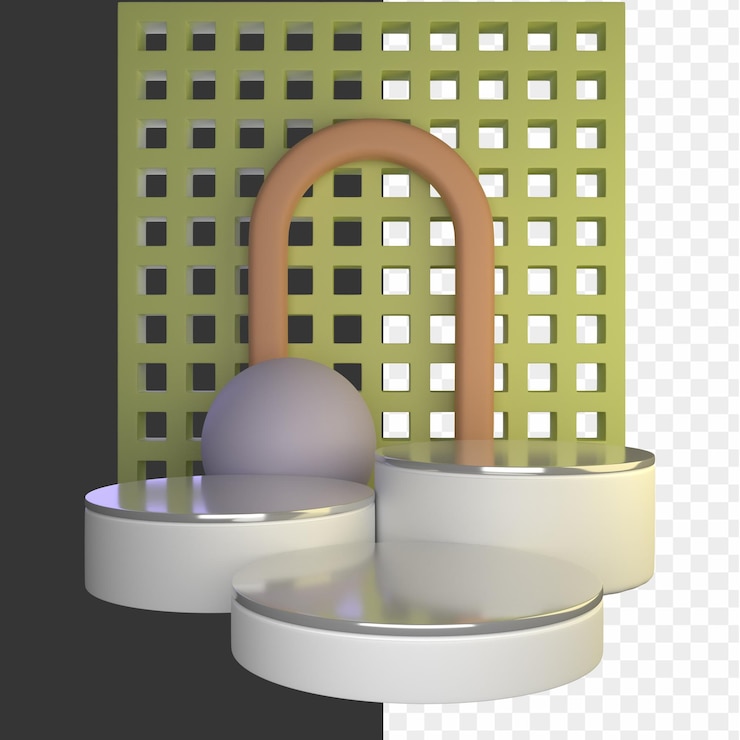 PSD 3d podium stage