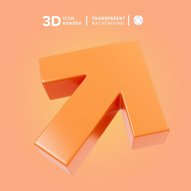 3d Pomarańczowa Ilustracja 3d Renderowanie Kolorowej Ikony 3d Odizolowane