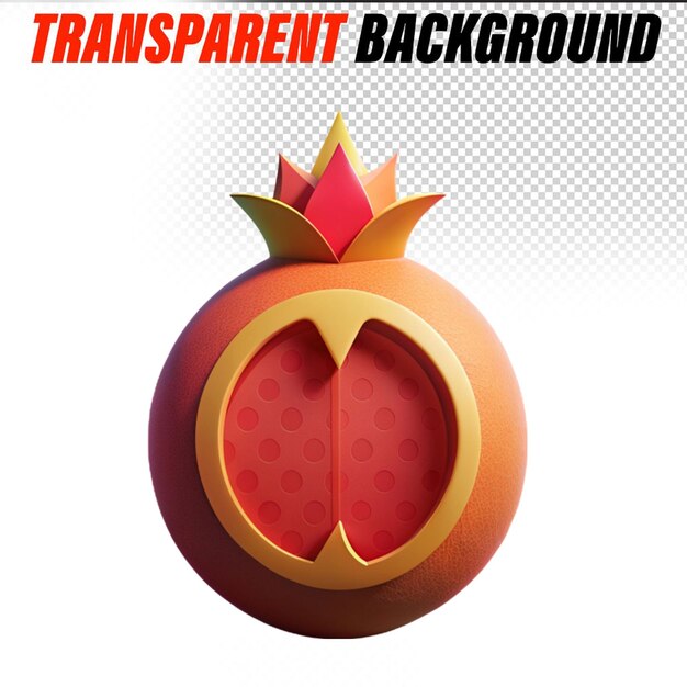 PSD 3d pomegranate