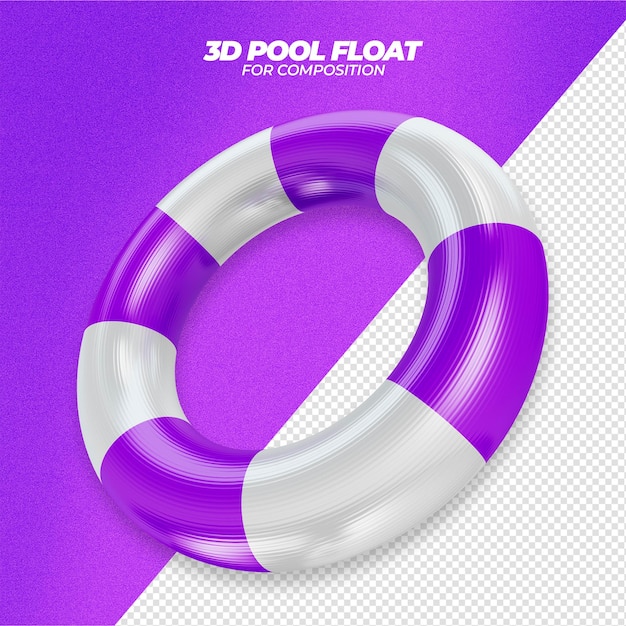 PSD 3d pool float