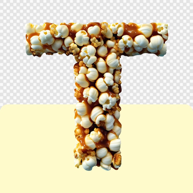 3d popcorn letter set