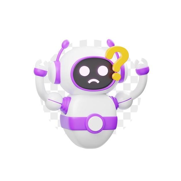 3D postać Robot Myślący