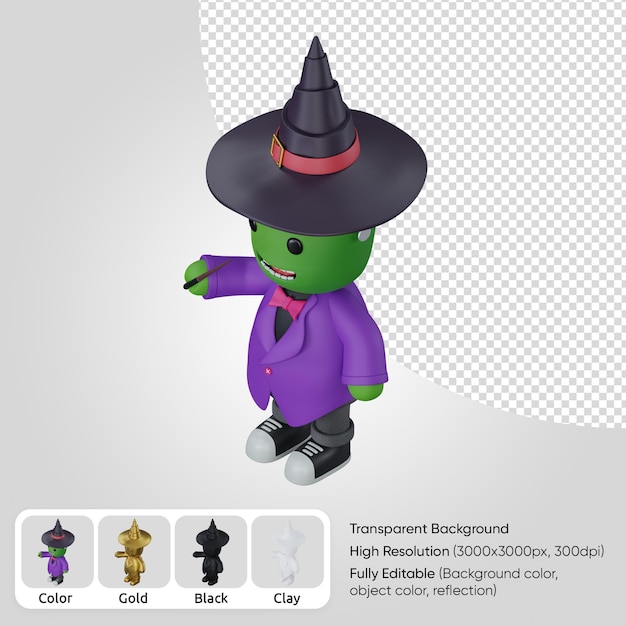 3d potwór wiedźma