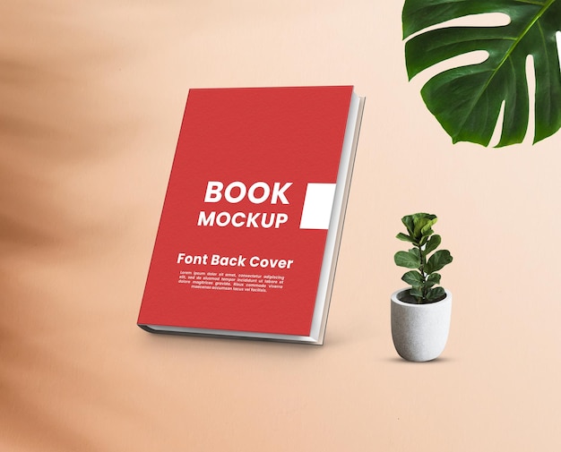 PSD sfondo 3d premium con mockup di copertina del libro psd premium