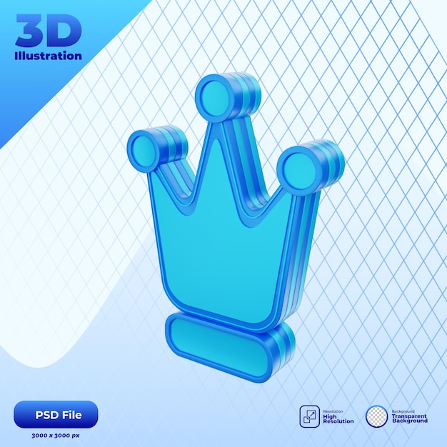 PSD 3d premium pictogram illustratie