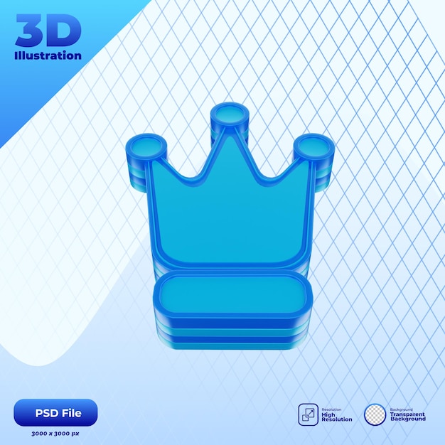 PSD 3d premium pictogram illustratie