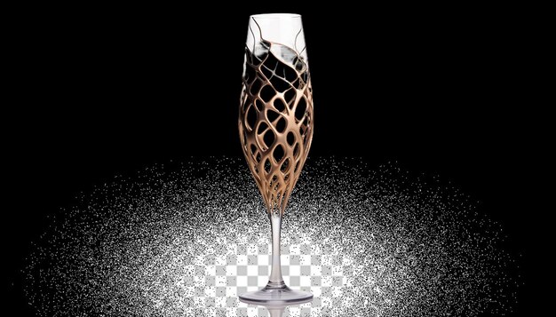 PSD 3d printed champagne glass