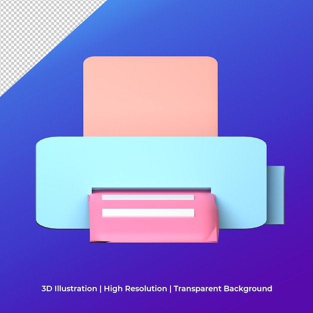 3d printer icon illustration