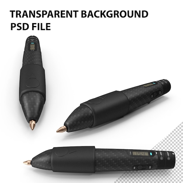 PSD 3d printing pen black png