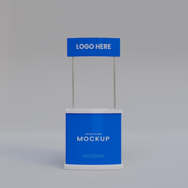 3d promo stand mockup