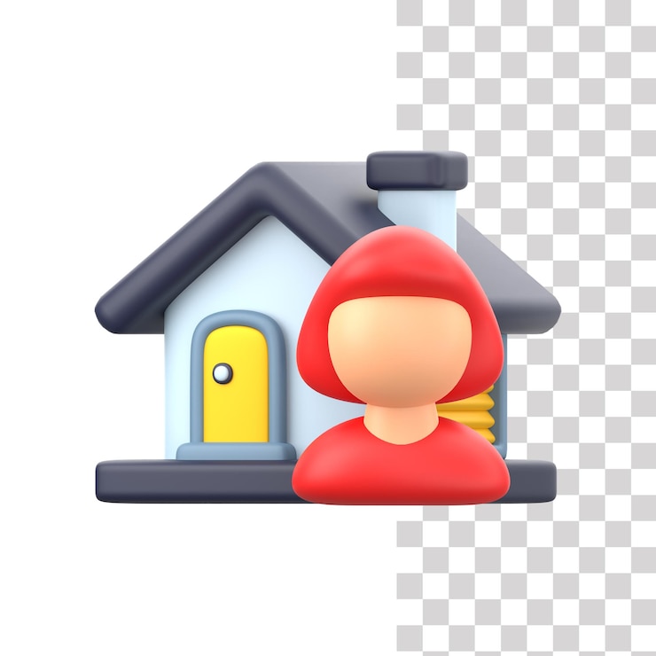 PSD 3d property owner illustration