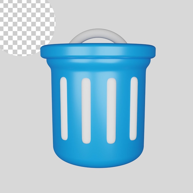 3D-prullenbakpictogram