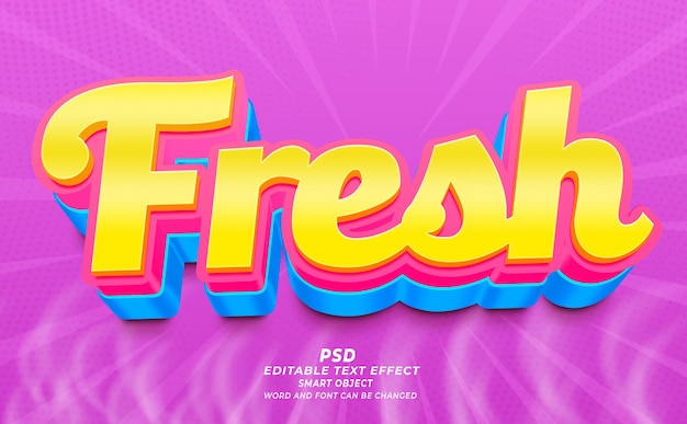 3D-PSD-bewerkbare tekst-effect
