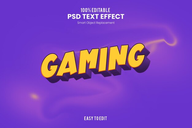 3d PSD text style effect design