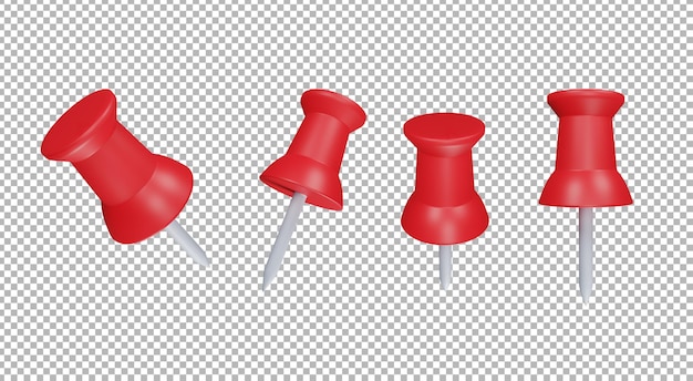 3d push pin illustration