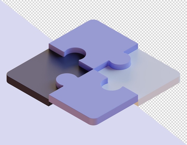 PSD blocchi di puzzle 3d