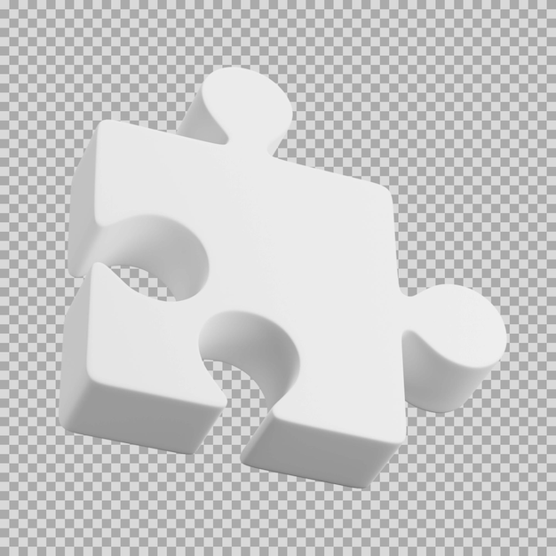 PSD 3d puzzle dynamic clay icon