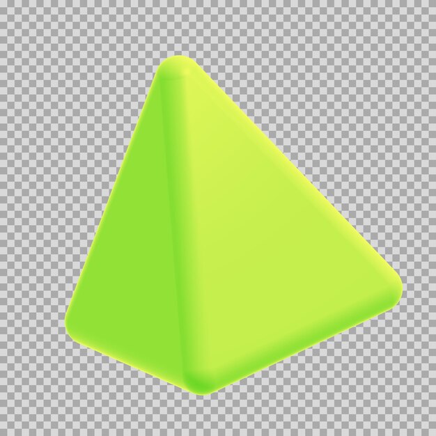 PSD 3d pyramid dynamic color icon