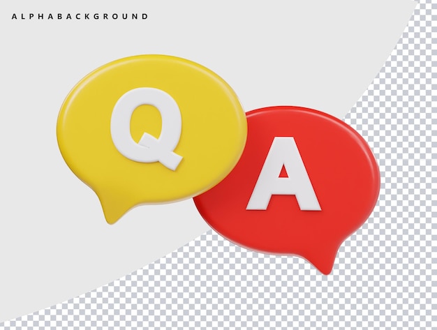 3D QA Speech Bubbles