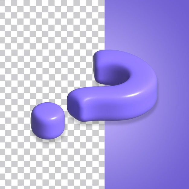 3d question mark icon