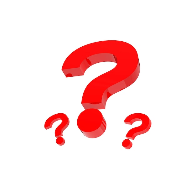 3d question mark