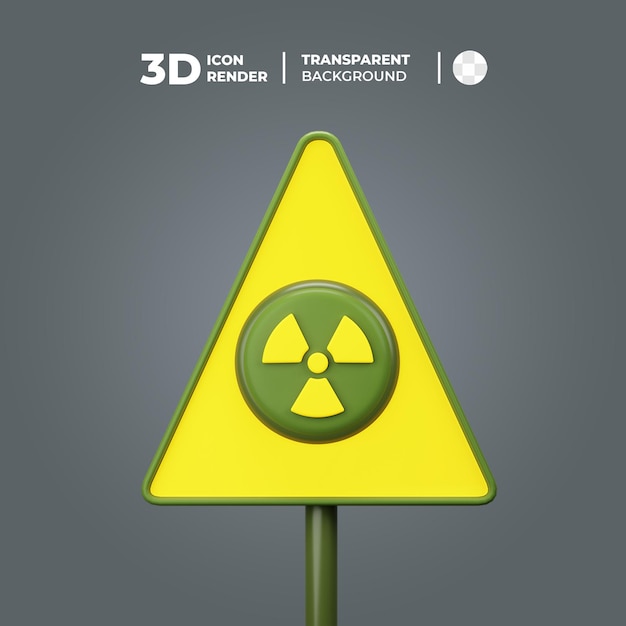 3d radioactief teken