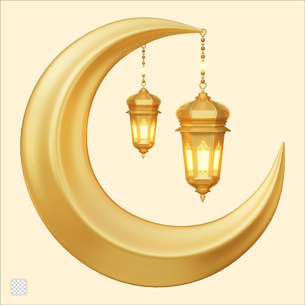 PSD 3d ramadan kareem illustration