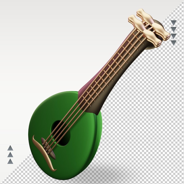 3d ramadan oud icon rendering right view