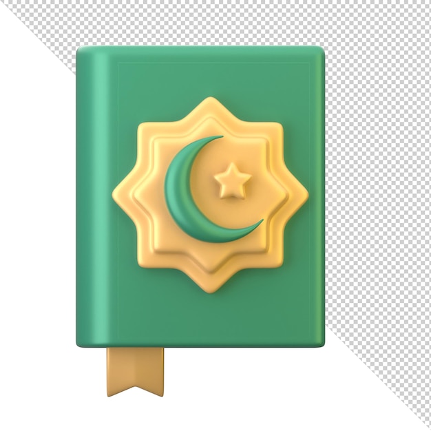 PSD 3d ramadano corano hadith icona