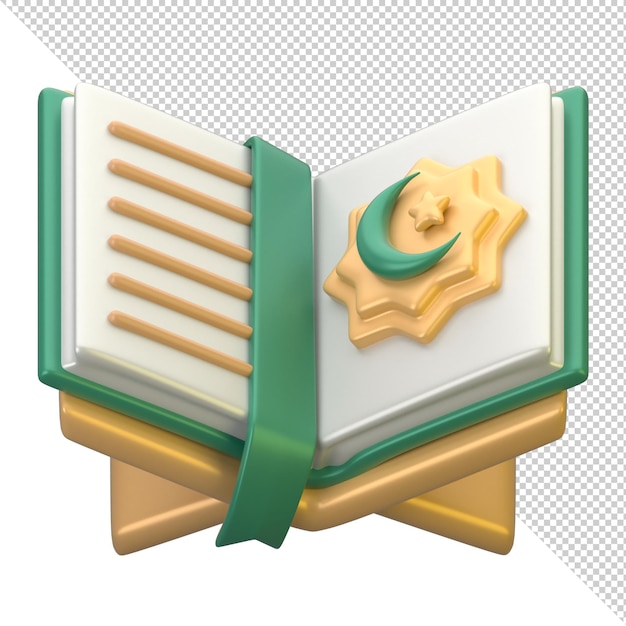 PSD 3d ramadan quran tilawah icon