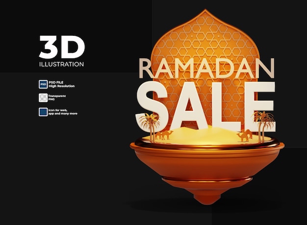 PSD 3d ramadan sale