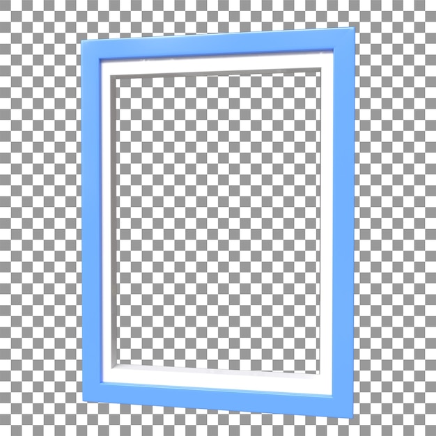 3D ramka fotograficzna renderująca element projektu wnętrza