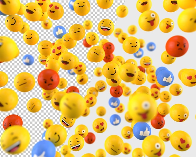 PSD 3d random emotions