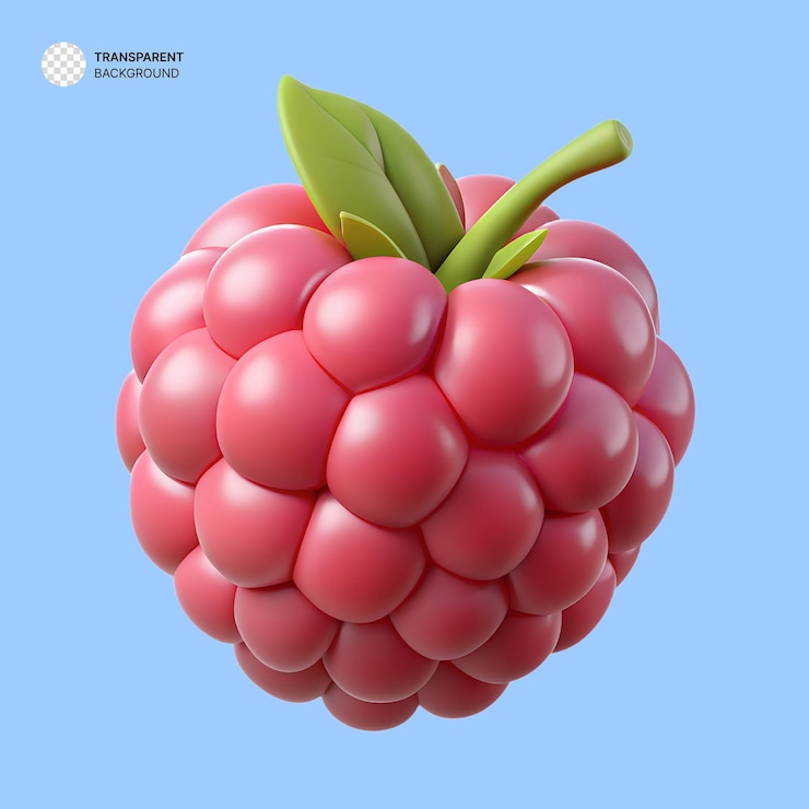 PSD 3d raspberry icon