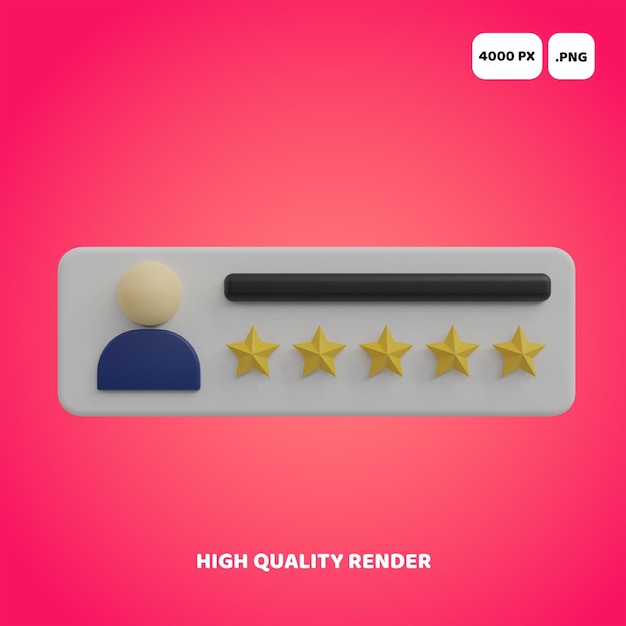 3D Rating Icon