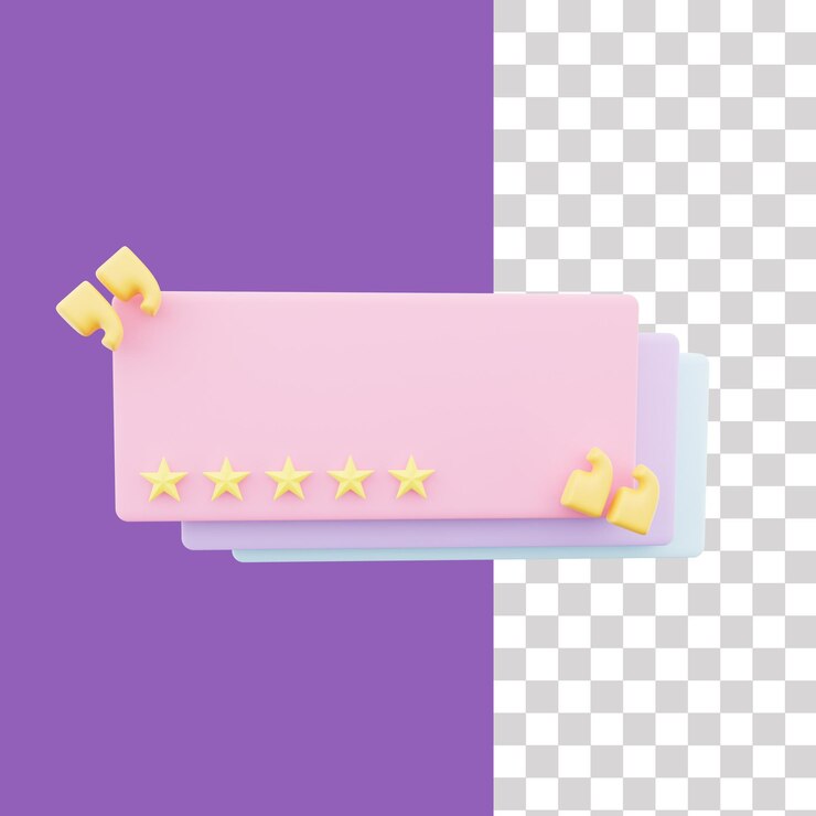 PSD 3d rating illustration
