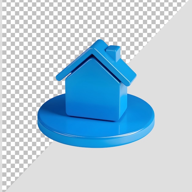 3d real estate icon mockup