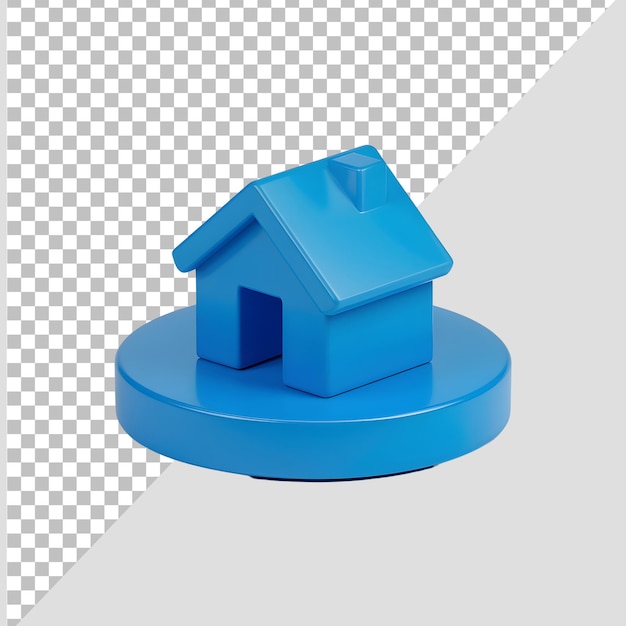 3d real estate icon mockup